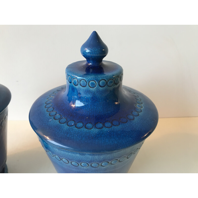 Pair of vintage ceramic pots by Pol Chambost