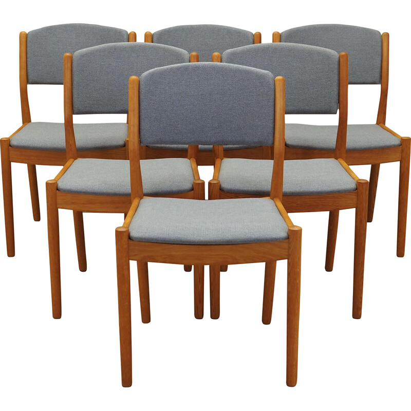 Ensemble de 6 chaises vintage en frêne par Poul M. Volther pour Fdb Møbler, Danemark 1960