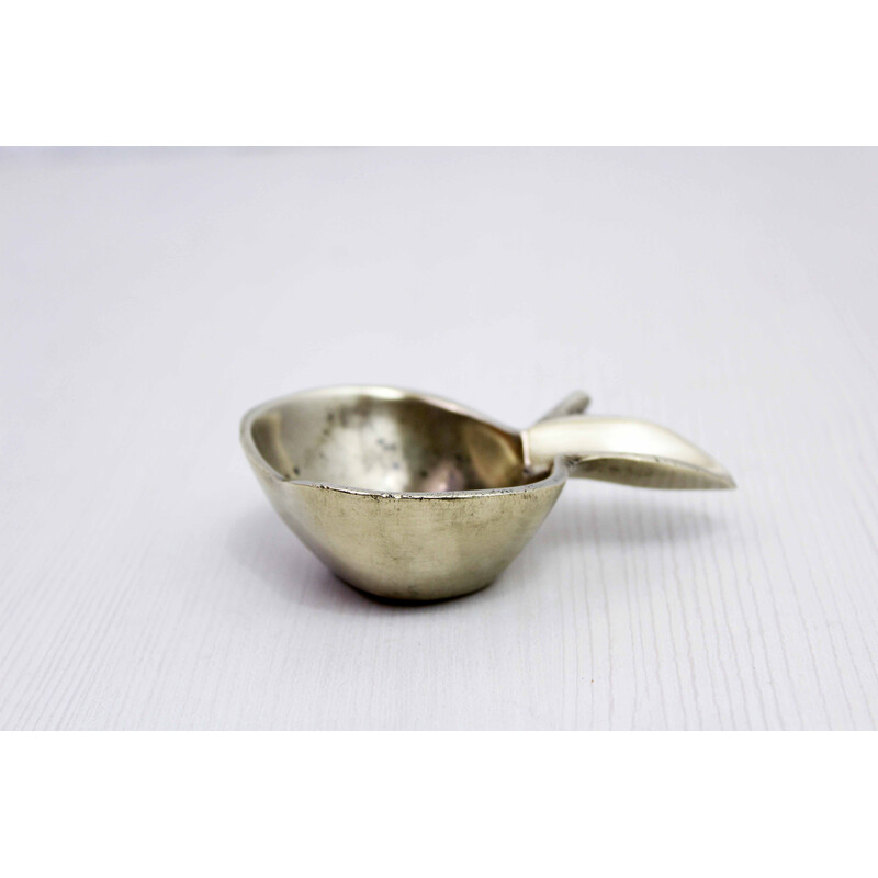 Vintage bronze apple ashtray, 1960