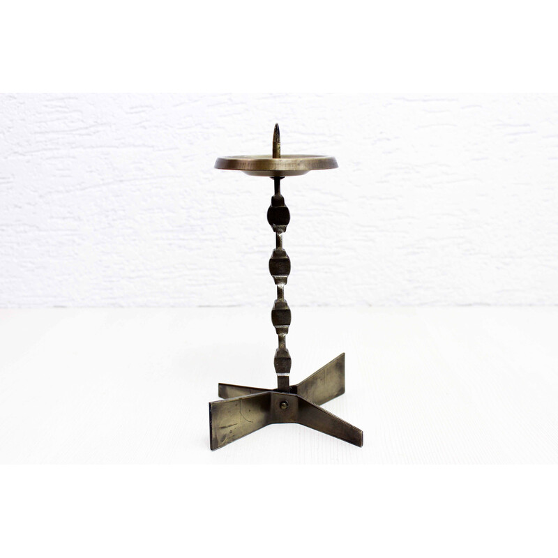 Vintage bronze candlestick, 1960