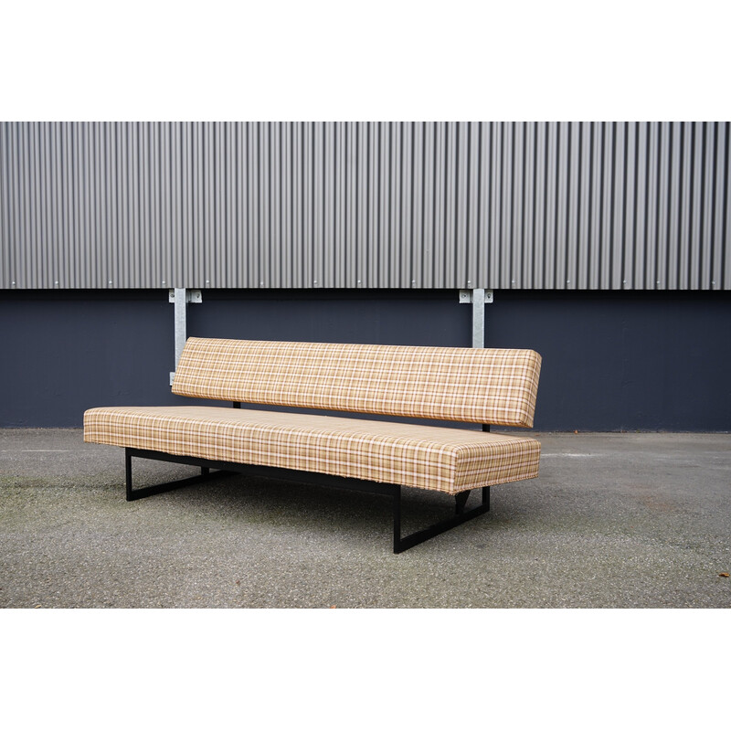 Vintage 2-seater checkered sofa by Dieter Wäckerlin for Idealheim, Switzerland, 1960