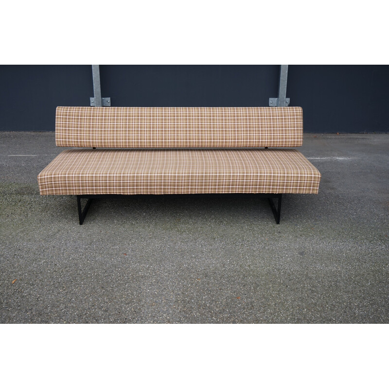 Vintage 2-seater checkered sofa by Dieter Wäckerlin for Idealheim, Switzerland, 1960
