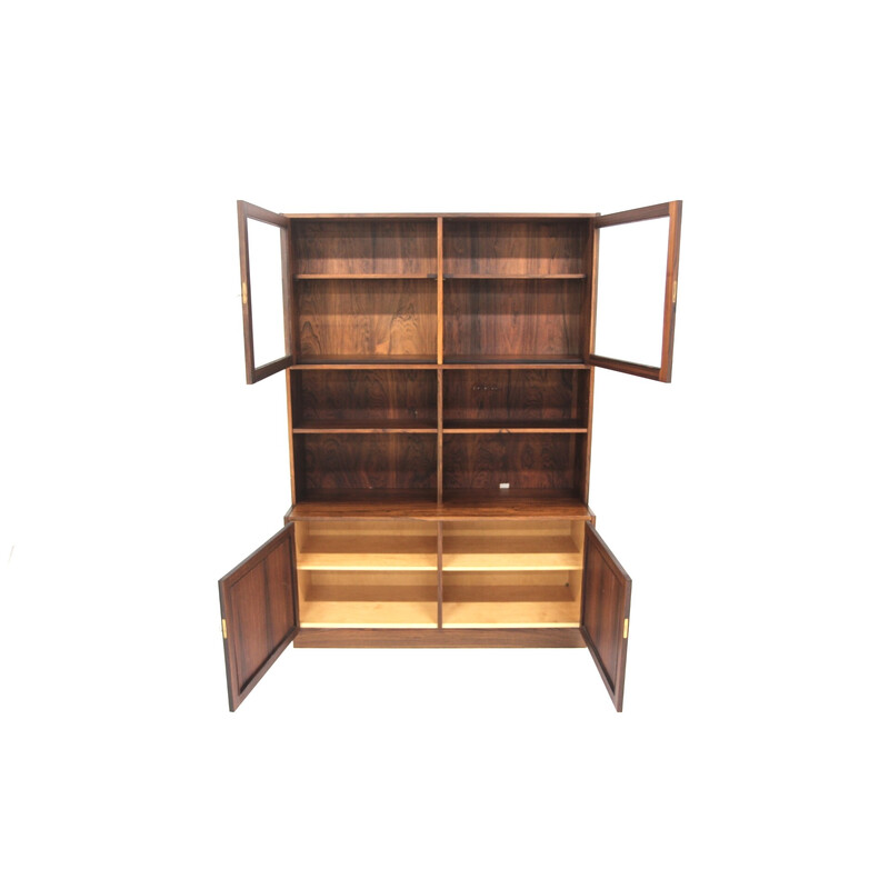 Vintage “Domi Monté” bookcase in rosewood by Nils Jonssons for Troeds, Sweden 1960