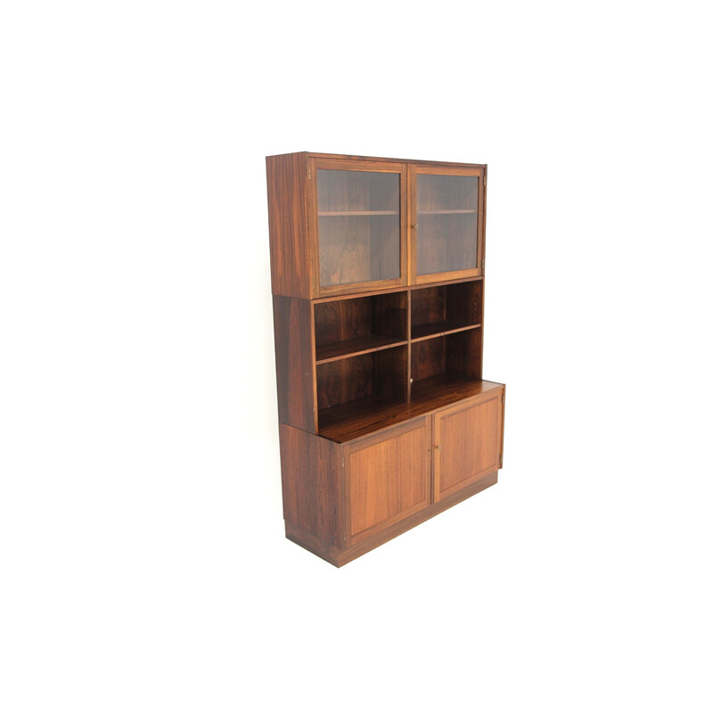 Vintage “Domi Monté” bookcase in rosewood by Nils Jonssons for Troeds, Sweden 1960