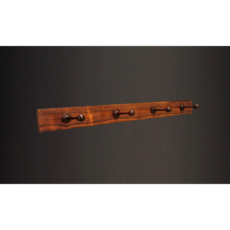 Vintage rosewood veneer coat rack, 1970