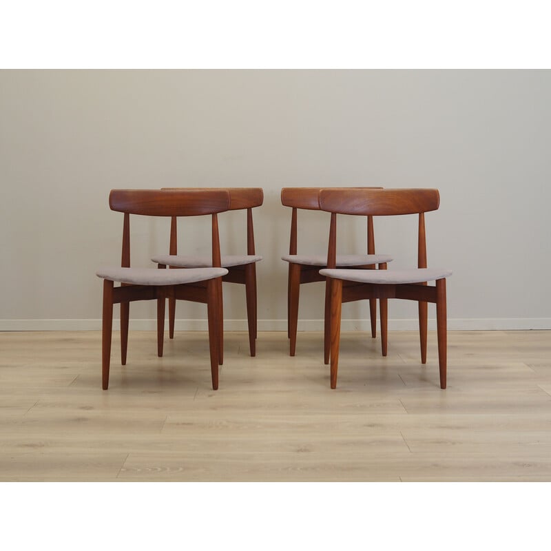 Set of 4 vintage teak chairs by H.W. Klein, Denmark 1960