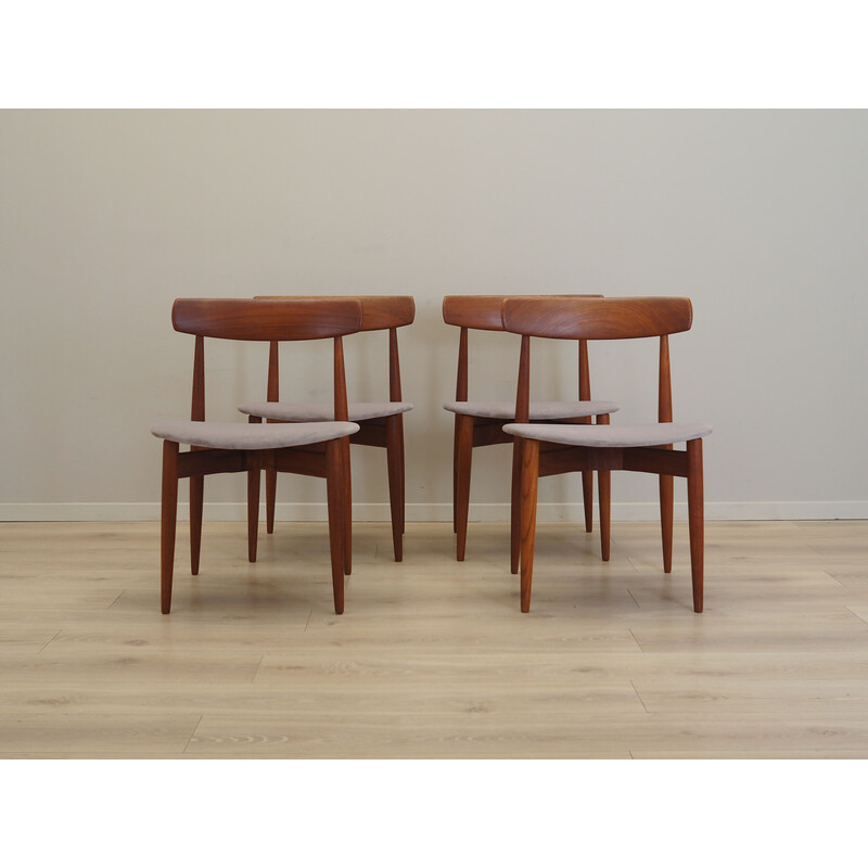 Set of 4 vintage teak chairs by H.W. Klein, Denmark 1960