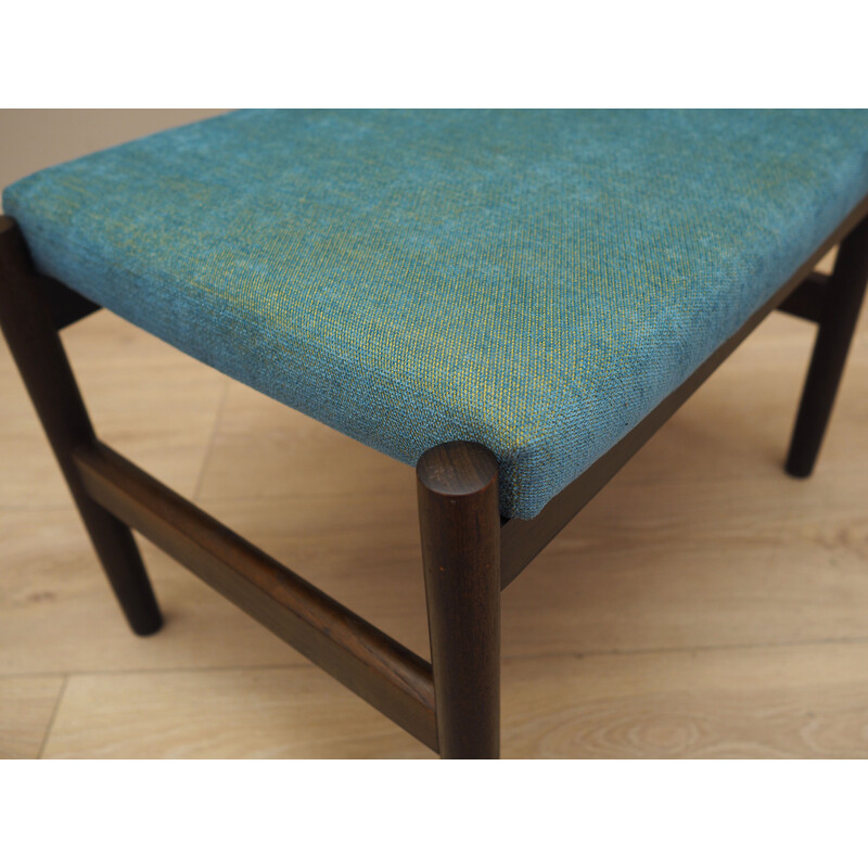 Vintage beech wood footstool, Denmark 1960