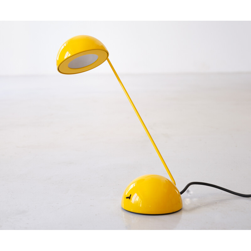 Lampe de bureau vintage Bikini jaune par Barbieri Marianelli pour Tronconi, Italie 1980