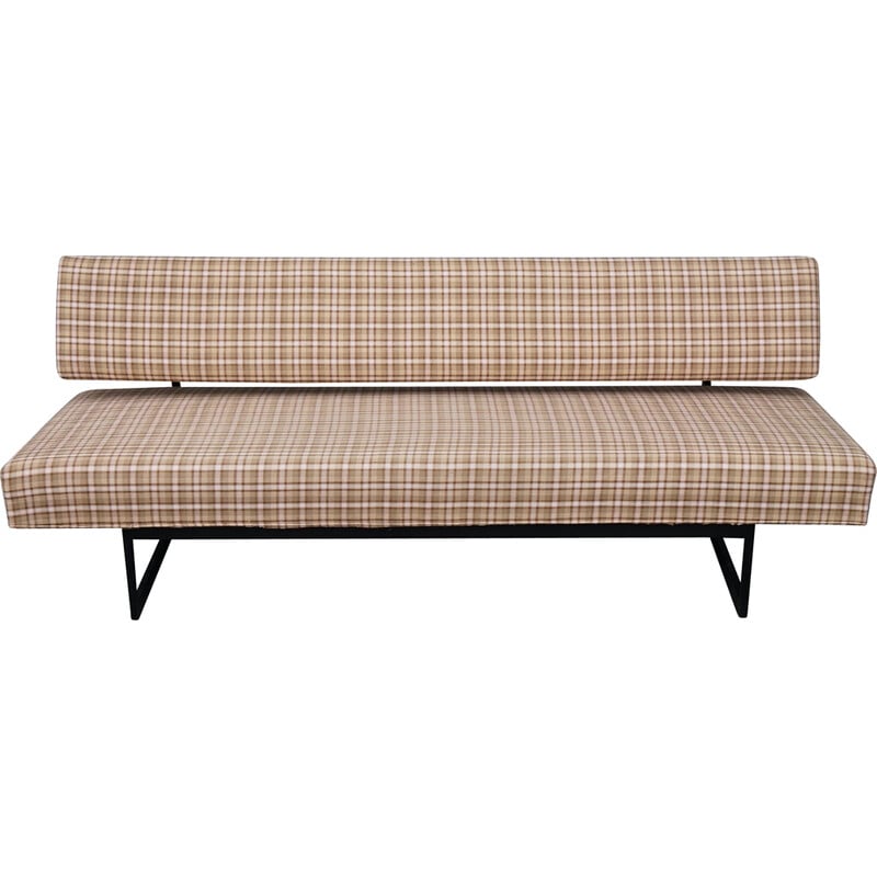 Vintage 2-seater checkered sofa by Dieter Wäckerlin for Idealheim, Switzerland, 1960