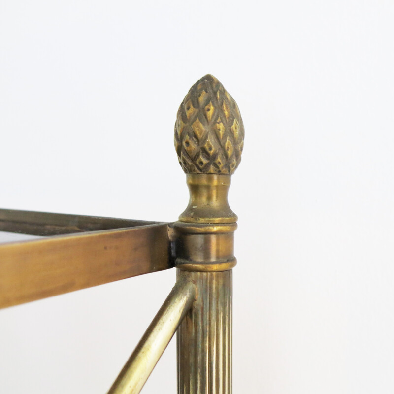 Mid-Century French Brass and glass Shelf - 1960s