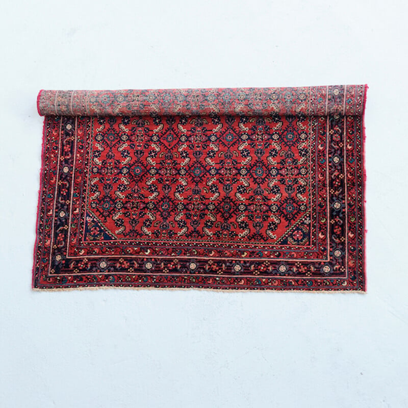 Tapete persa vintage de lã tecida à mão, 1960