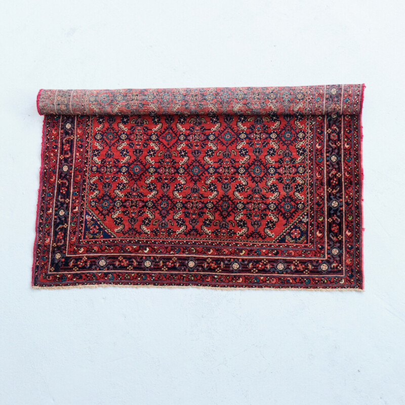 Tapis persan vintage en laine tissée à la main, 1960