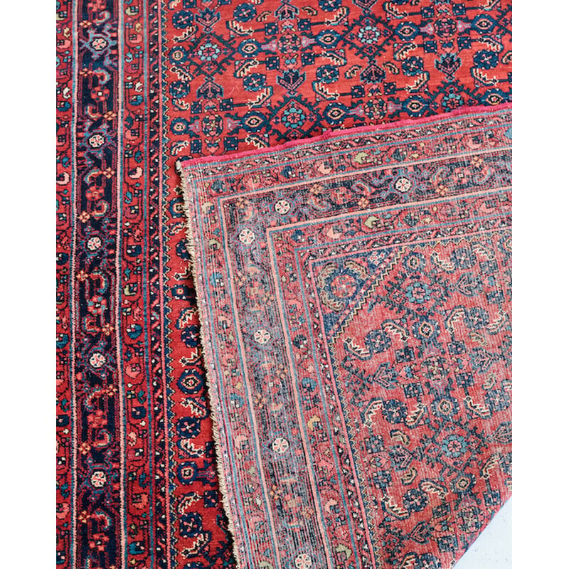 Vintage Persian hand-woven wool rug, 1960