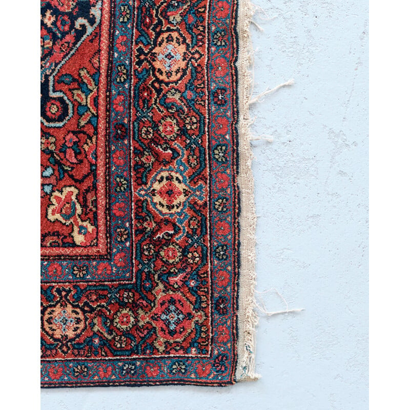 Tapete persa vintage tecido à mão, 1950