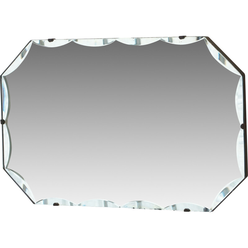 Vintage beveled rectangular mirror