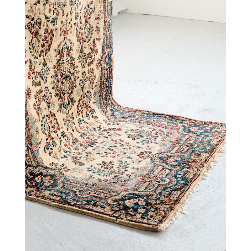 Vintage Keerman handgeknoopt Perzisch tapijt, 1960