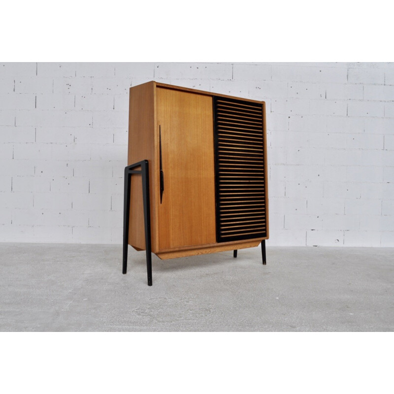 Oak storage cabinet by Gérard Guermonprez for Magnani Edition - 1950s