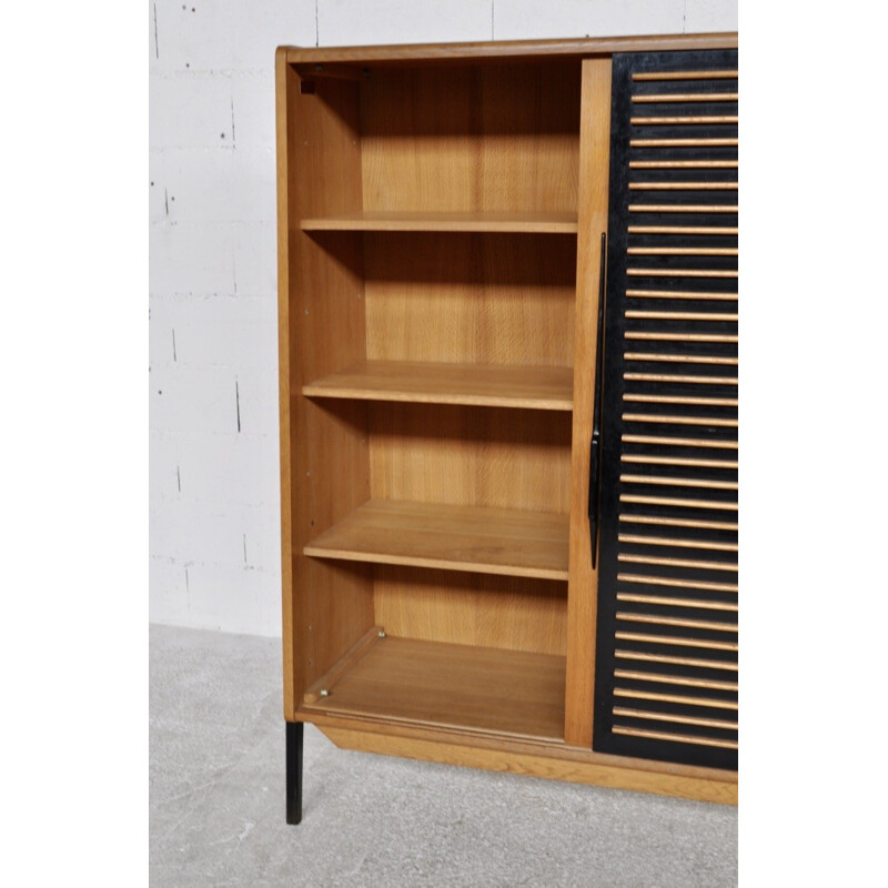Oak storage cabinet by Gérard Guermonprez for Magnani Edition - 1950s