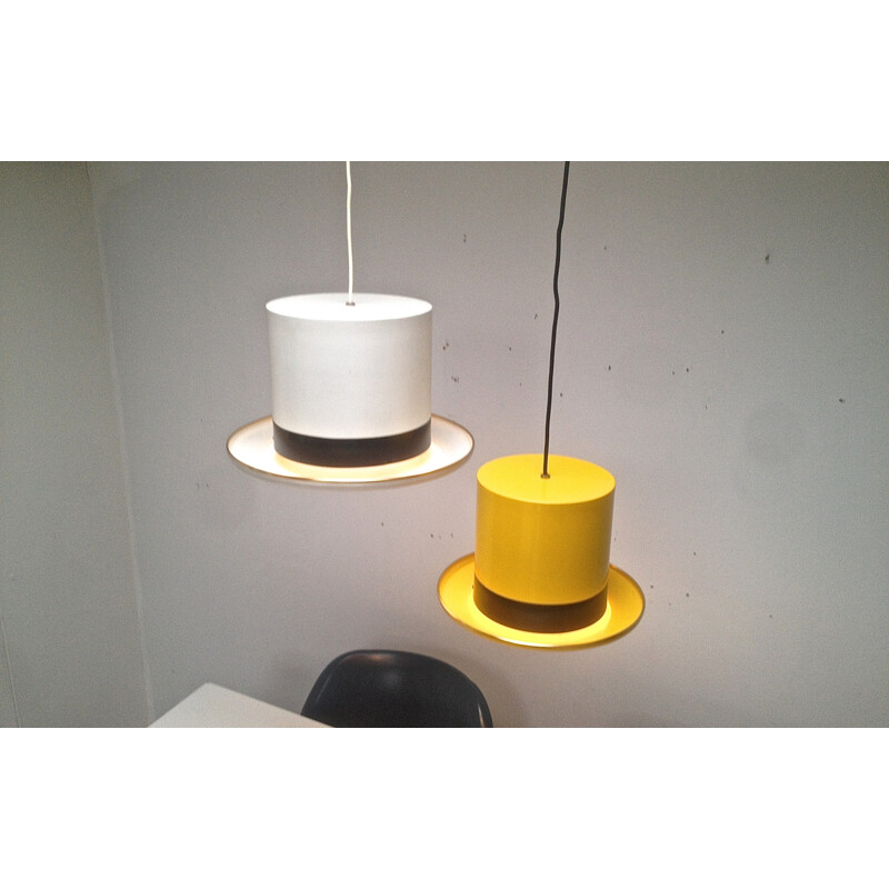 Pair of 2 ceilling Hat lamps by Hans Agne Jakobssen for Markaryd - 1960s 