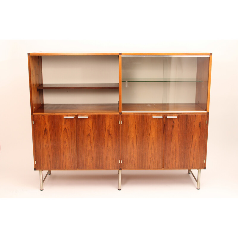 High sideboard in rosewood, Cees BRAAKMAN - 1960s