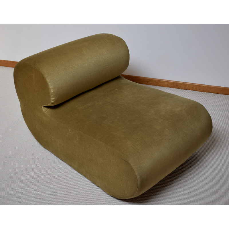 Vintage armchair in velvet fabric, 1970