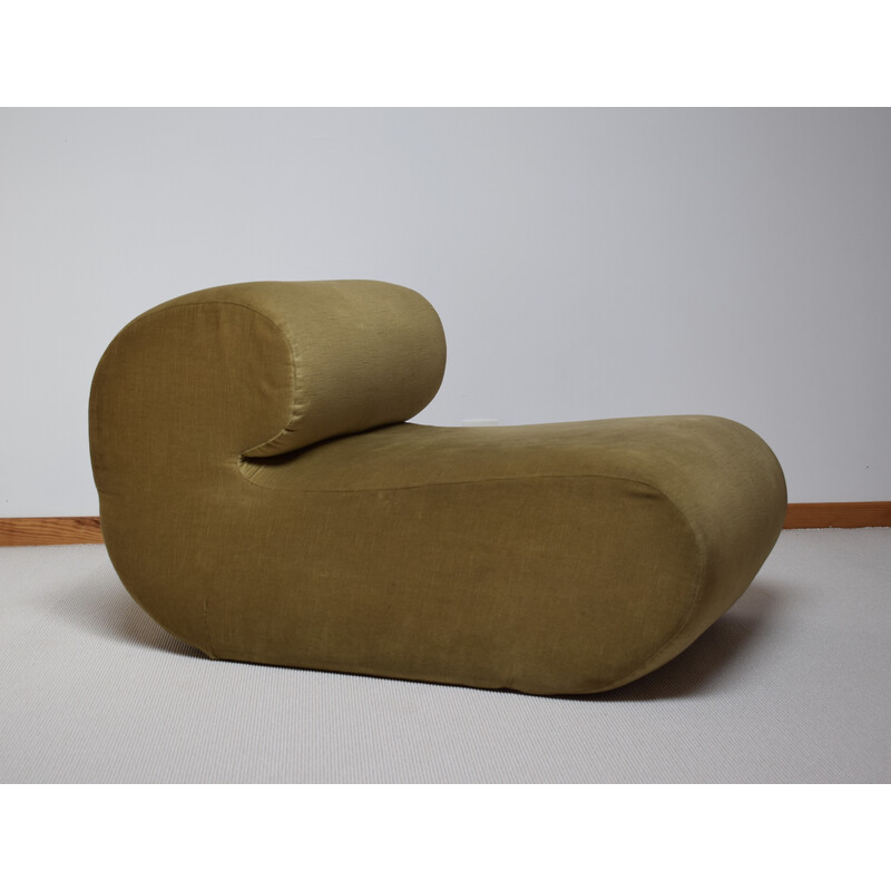 Vintage armchair in velvet fabric, 1970