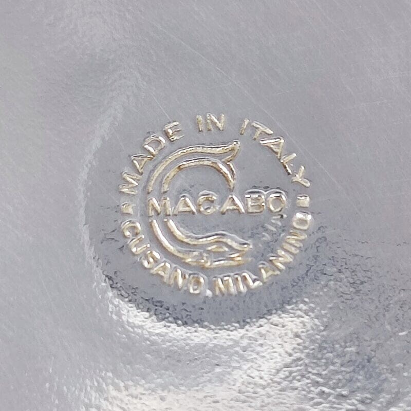 Balde de gelo vintage em aço inoxidável de Aldo Tura para Macabo, Itália 1960