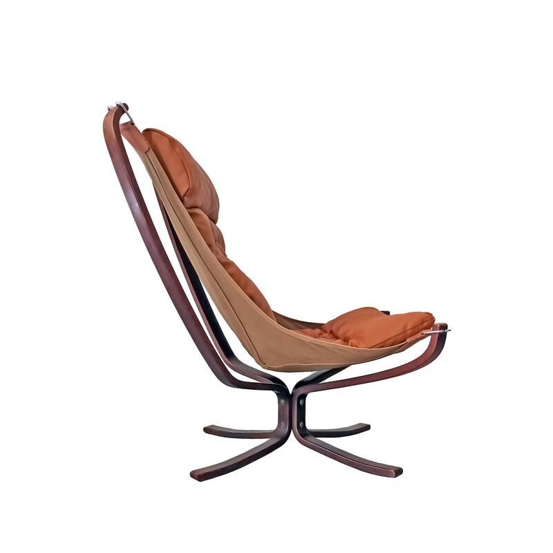 Fauteuil vintage Falcon par Sigurd Ressell pour Vatne Møbler, 1970