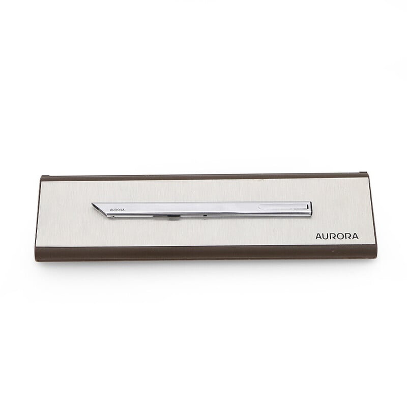 Vintage “Thesi” plastic and metal ballpoint pen by Marco Zanuso for Aurora, 1970