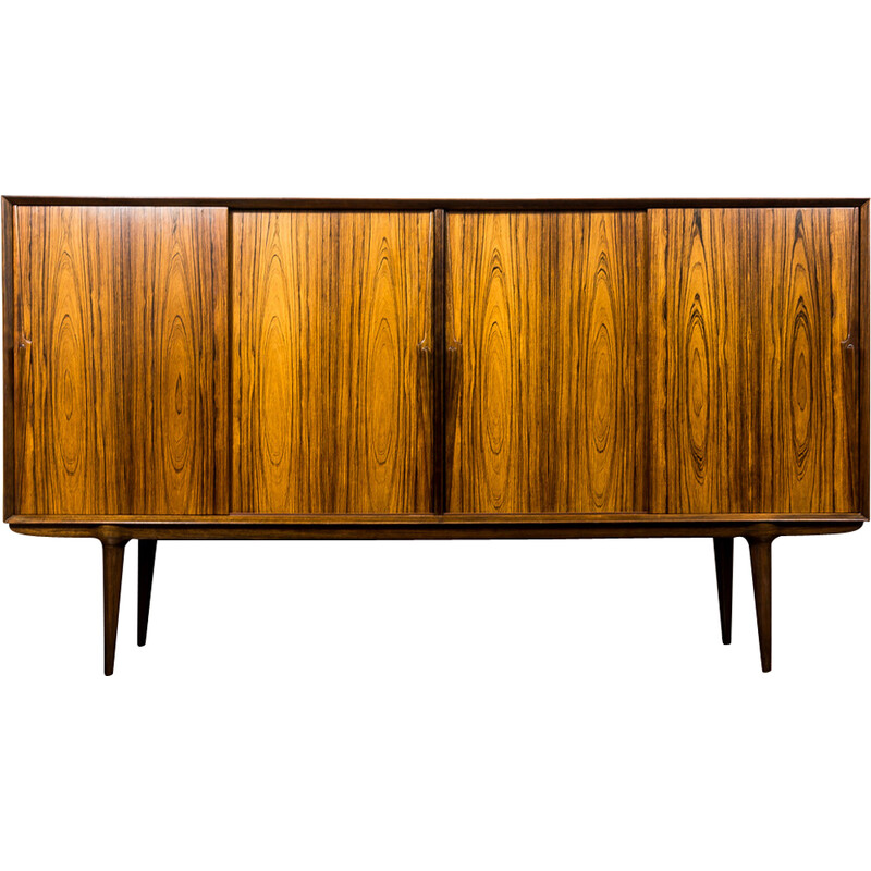 Vintage high sideboard model 19 by Omann Jun, Denmark 1960