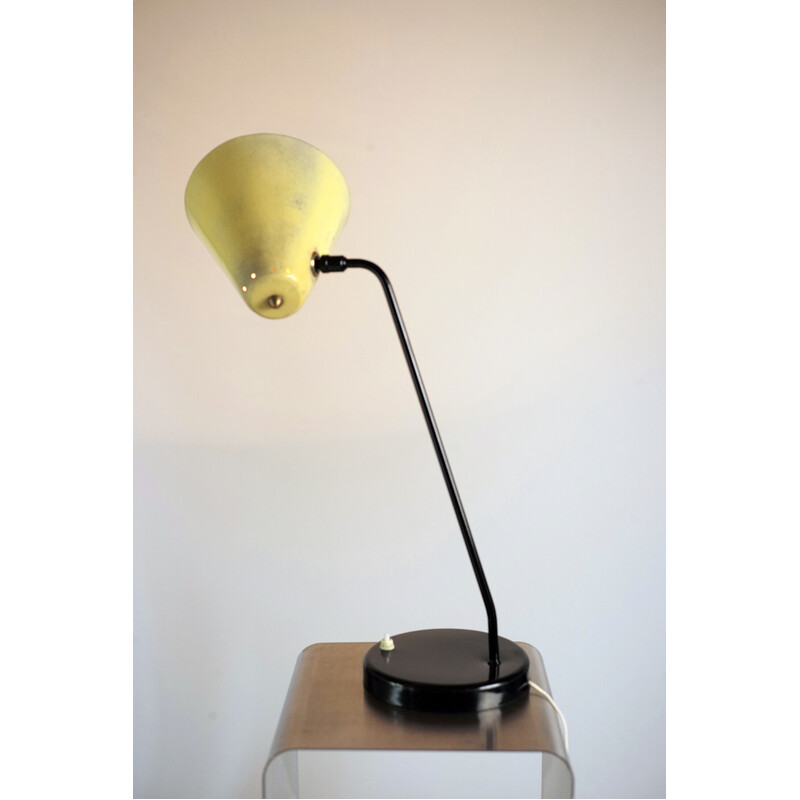 Lámpara de escritorio vintage modelo 303 de Jacques Biny para Luminalite, Francia 1950