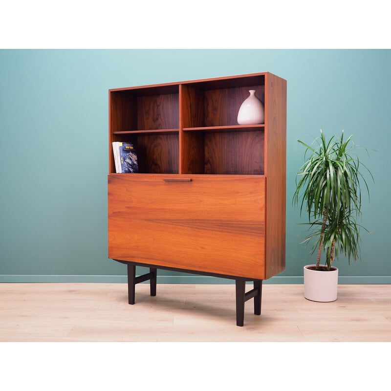 Vintage rosewood veneer bookcase by Lb Kofod Larsenpour Faarup, Denmark 1970