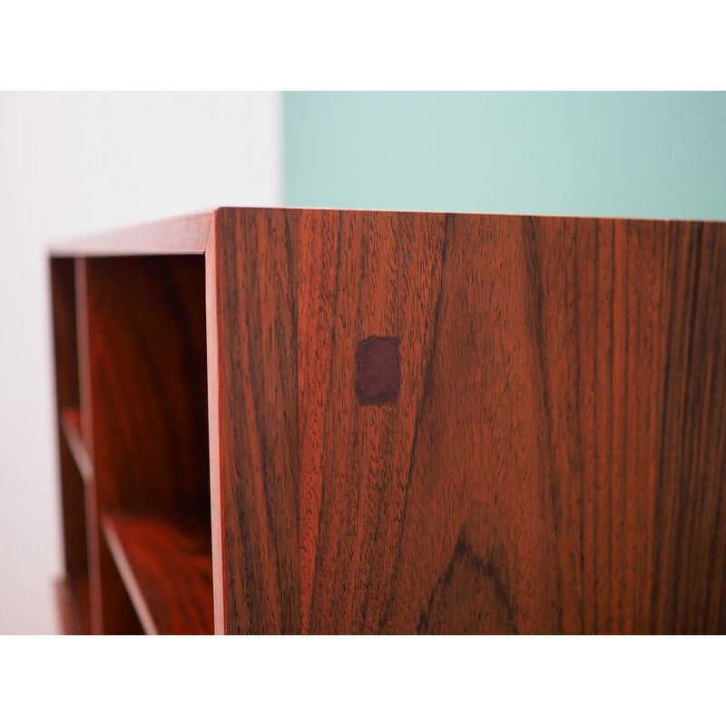 Vintage rosewood veneer bookcase by Lb Kofod Larsenpour Faarup, Denmark 1970