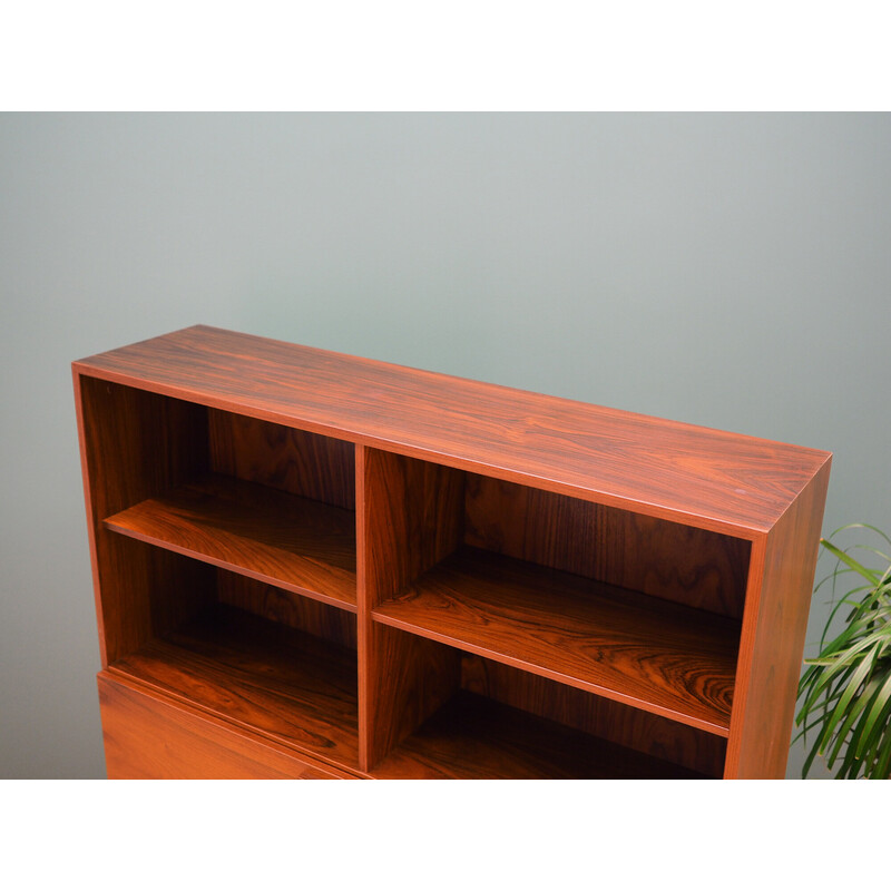 Vintage rosewood veneer bookcase by Lb Kofod Larsenpour Faarup, Denmark 1970