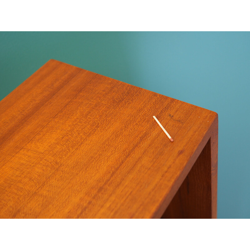 Vintage teak veneer and wood bookcase for Clausen et Fils, Denmark 1970