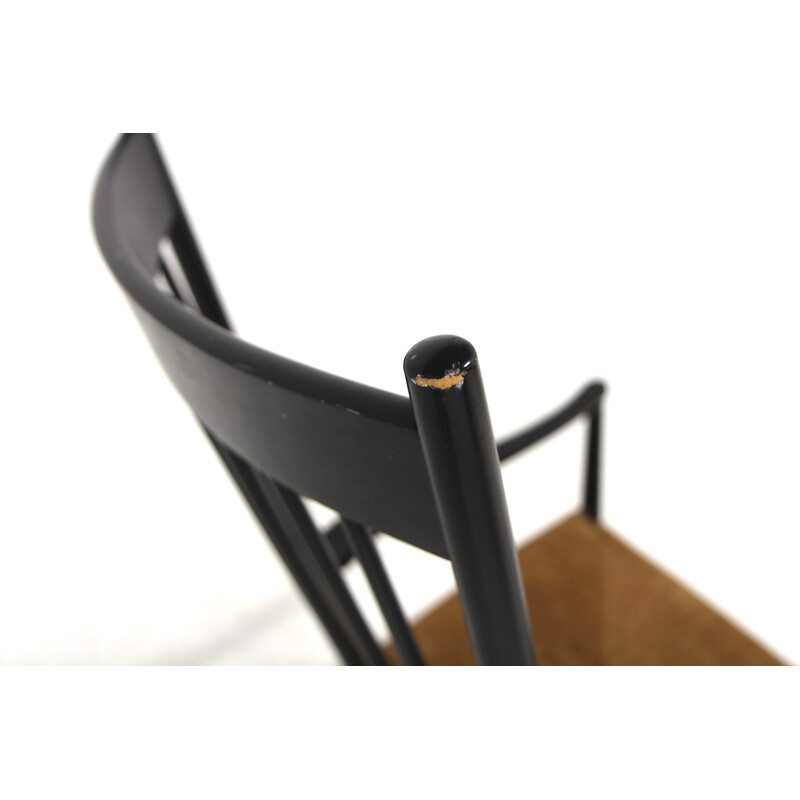 Vintage J16 beech rocking chair by Hans Wegner for Möbler F. D. B., Denmark 1960