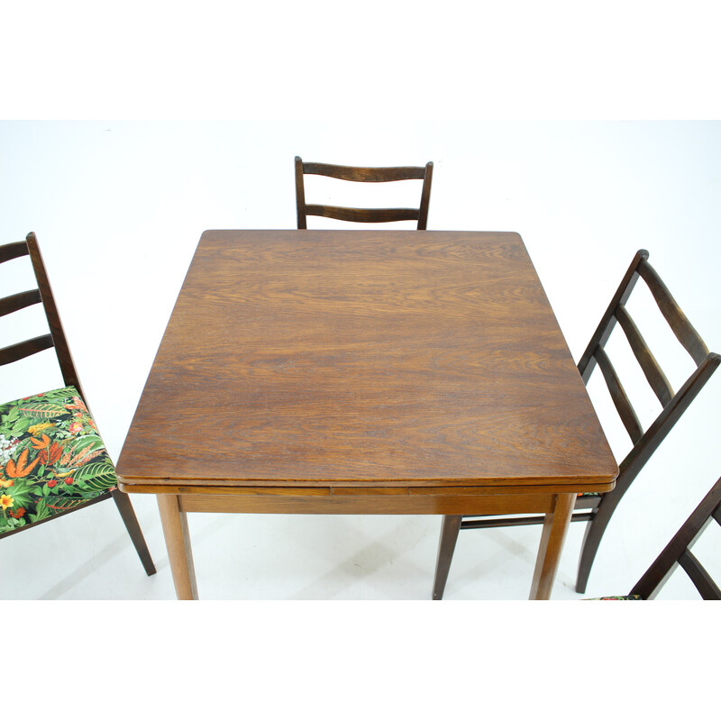 Vintage beech wood dining set for Jitona, Czechoslovakia 1950