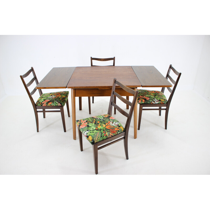 Vintage beech wood dining set for Jitona, Czechoslovakia 1950