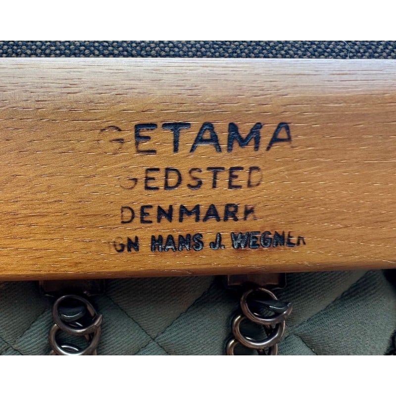 Pair of vintage GE290 armchairs by Hans Wegner for Getama
