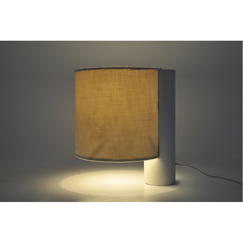 Vintage "Fluette" table lamp in metal and fabric by Giuliana Gramigna for Quattrifolio, 1970