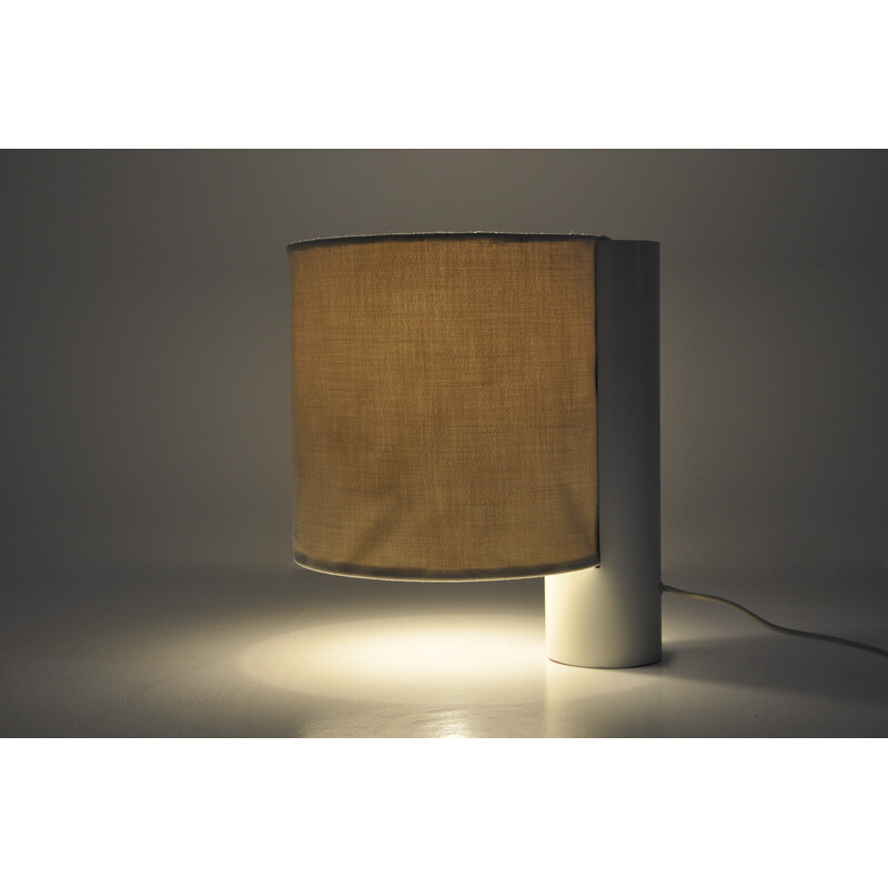 Vintage "Fluette" table lamp in metal and fabric by Giuliana Gramigna for Quattrifolio, 1970