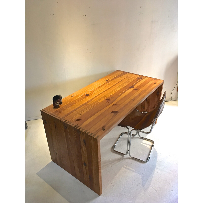 Ate van Apeldoorn Desk in pine wood - 1960s