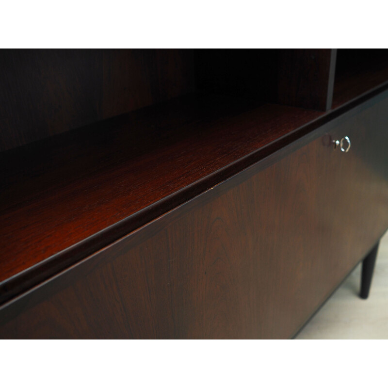 Vintage bookcase in rosewood veneer and wood by Omann Jun, Denmark 1970