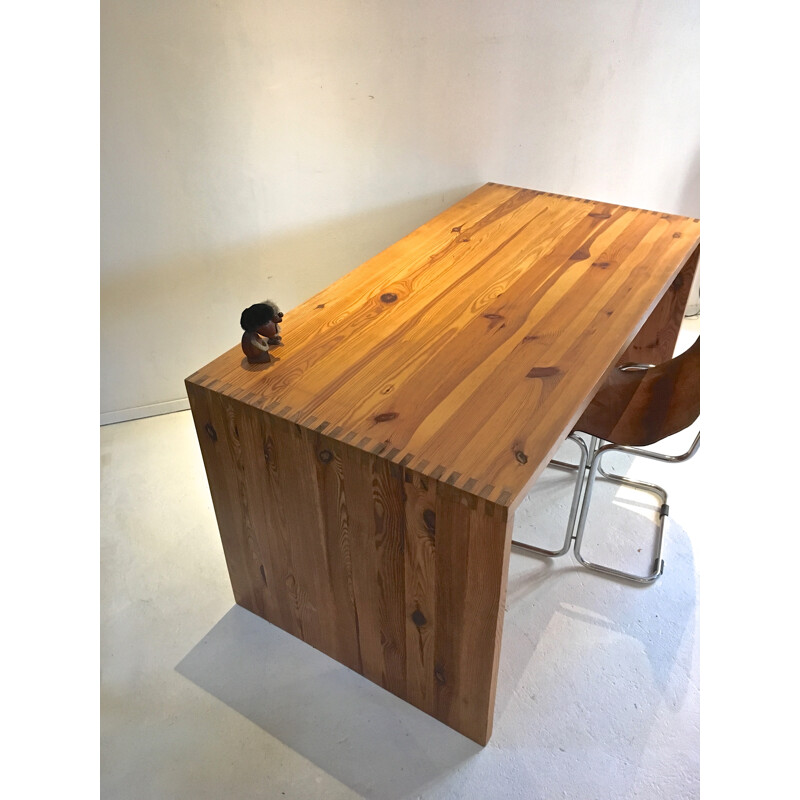 Ate van Apeldoorn Desk in pine wood - 1960s