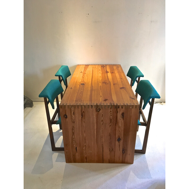 Ate van Apeldoorn Desk in pine wood - 1960s