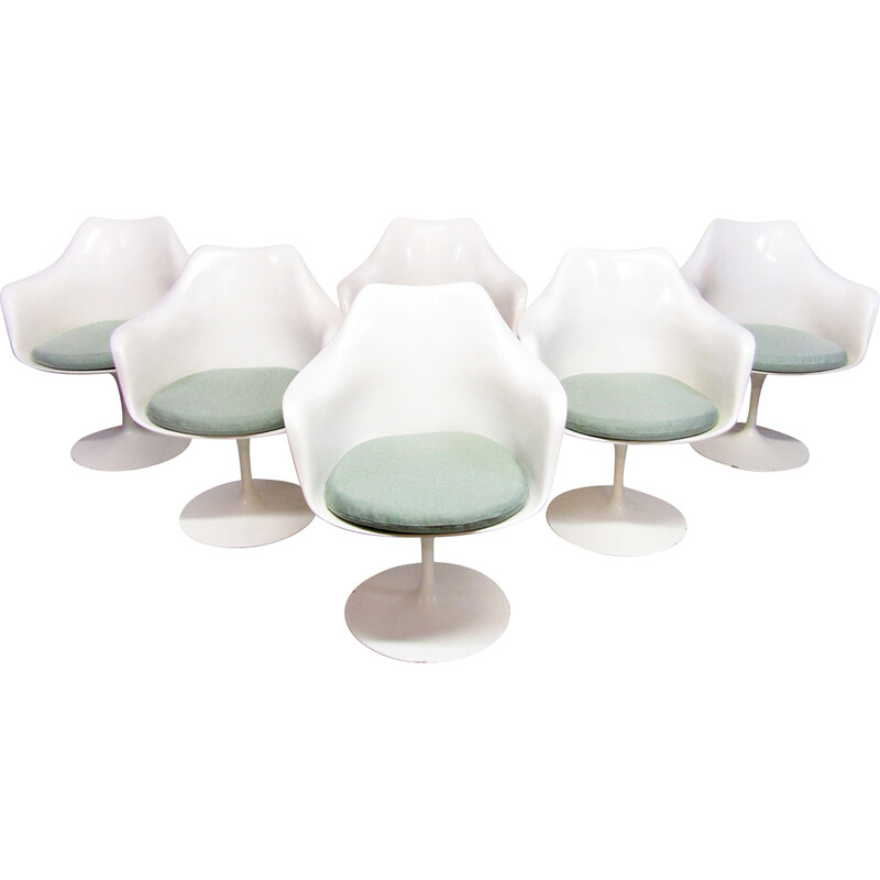 Ensemble à repas vintage « Tulip » en palissandre de Rio par Eero Saarinen pour Knoll, 1970