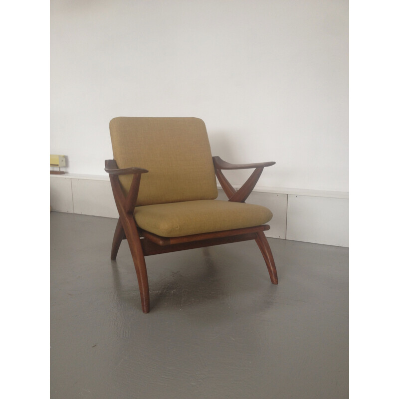 Topform Teak gree, Easy Chair - 1960s