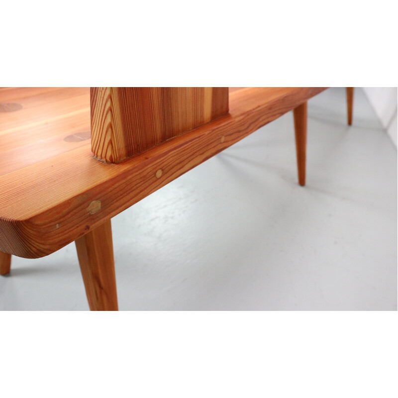 Vintage pine wood bench by Jacob Kielland Brandt for Christiansen, Denmark 1960