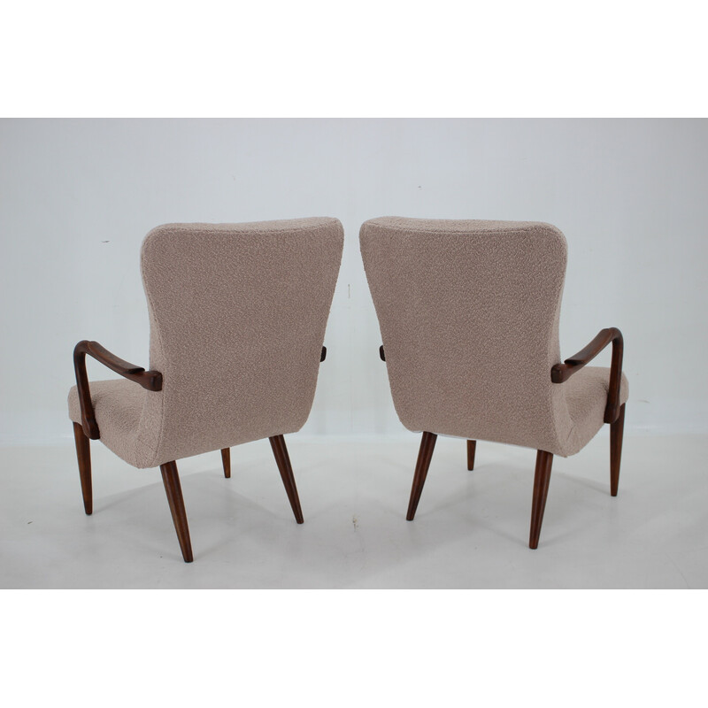 Pair of vintage loop armchairs, Denmark 1960